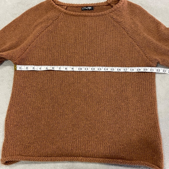 Brown Knit Sweater Size Large - Picture 8 of 11